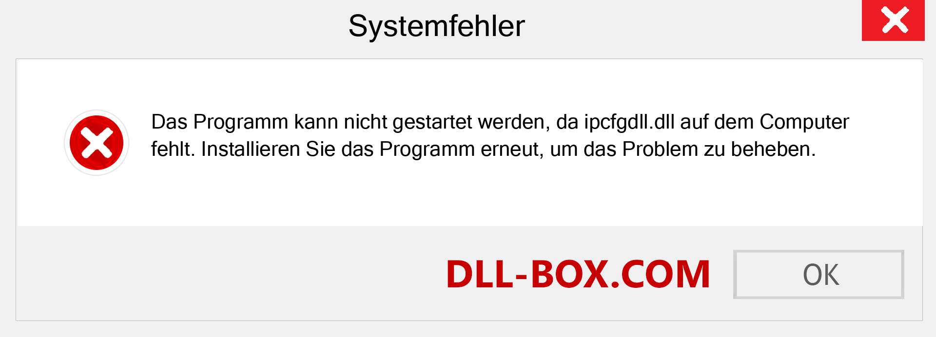 ipcfgdll.dll-Datei fehlt?. Download für Windows 7, 8, 10 - Fix ipcfgdll dll Missing Error unter Windows, Fotos, Bildern